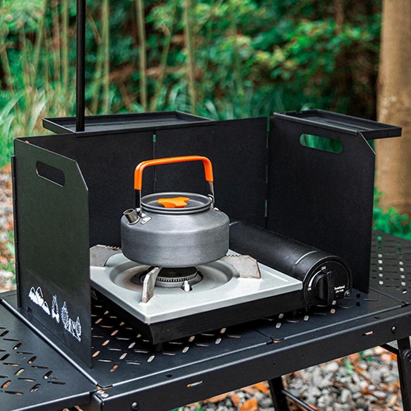 Camping Cooking Wind Blocker - Açık rüzgar engelleyici kamp sobası cam