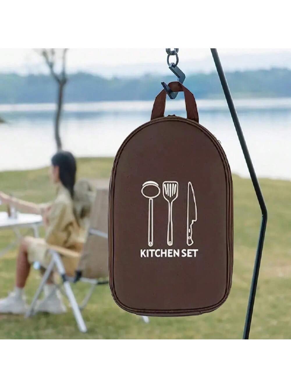 Camping Cooking Utensil Organizer - Açık Kamp Tencere saklama çantası Pişirme