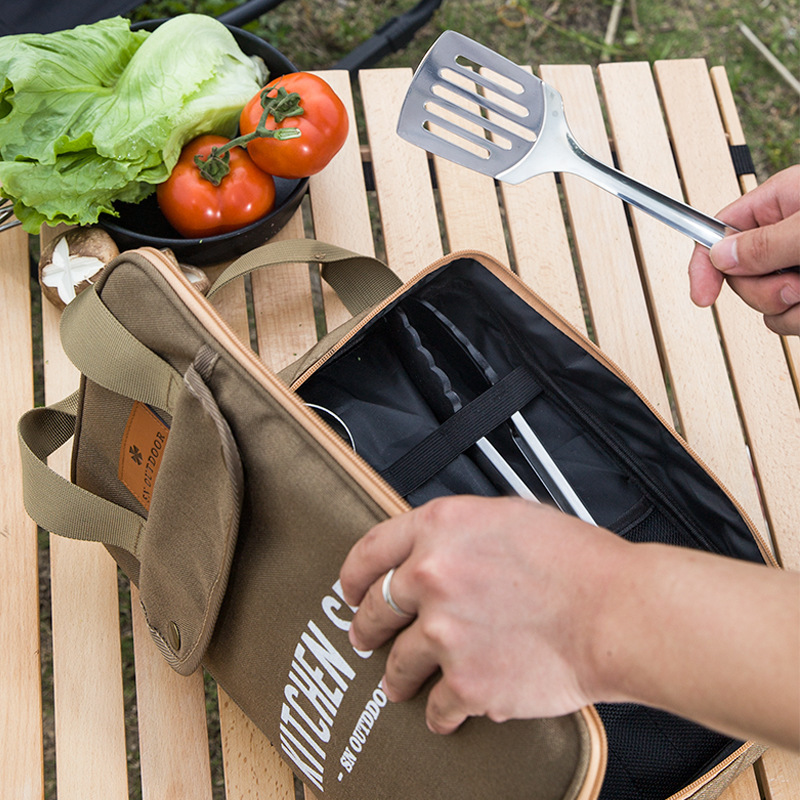 Camping Cooking Gear Set - 8 adet Kamp Mutfak Tencere Seti