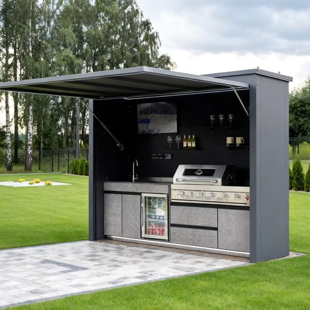 Camping Cooking Canopy - Alüminyum Otel Ticari Barbekü Izgara Mutfak