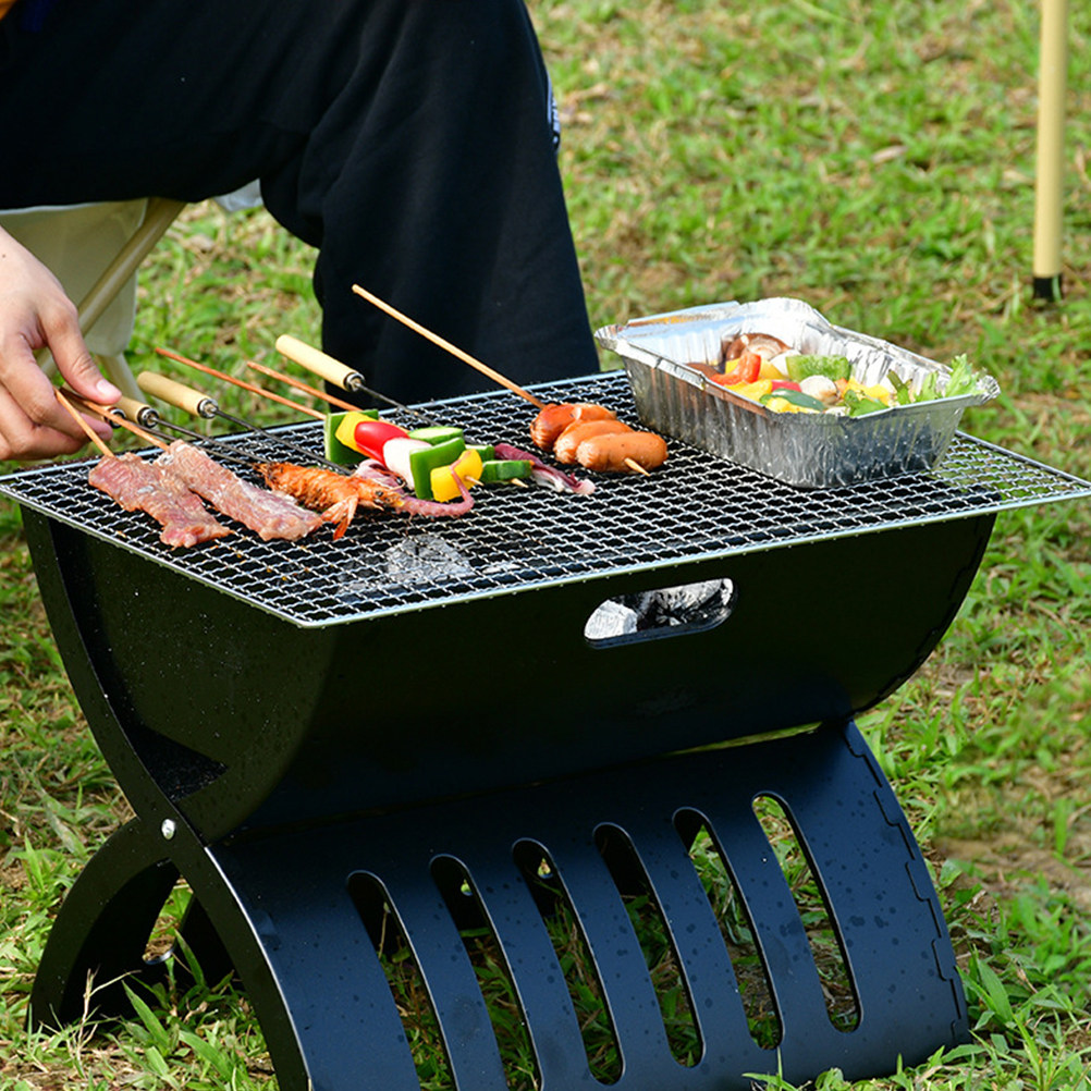 Camping Cooking Mesh - 2 Adet Paslanmaz Çelik Barbekü Tel