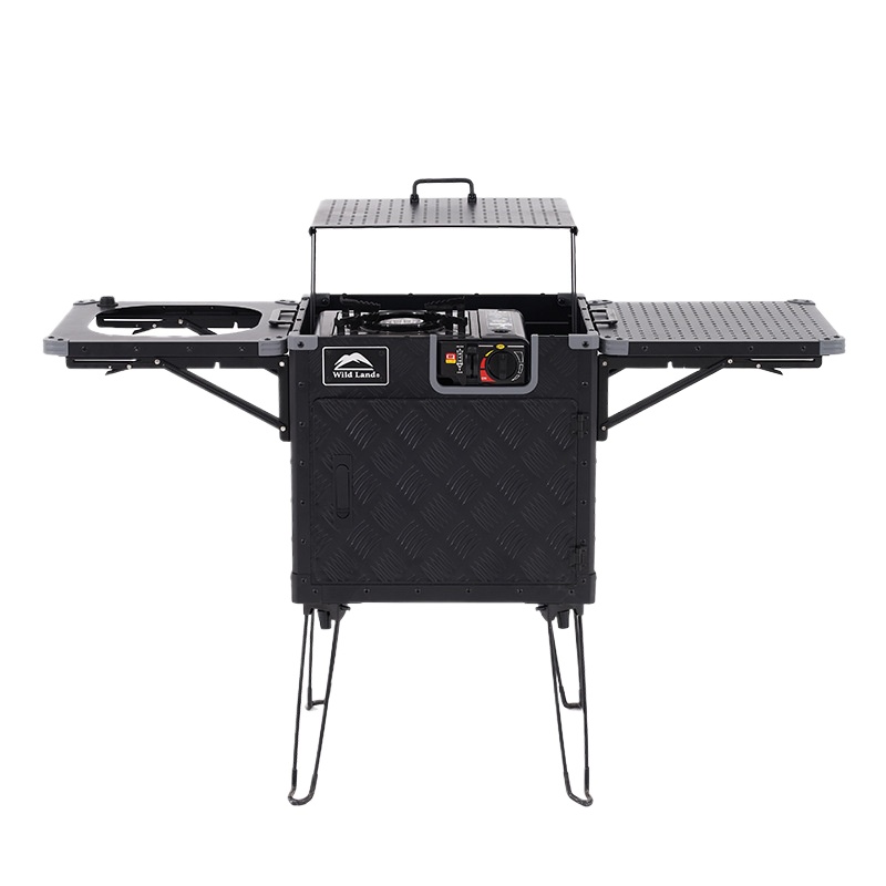Camping Cooking Gear Set - Taşınabilir Katlanabilir Alüminyum Alaşımlı Kamp Ocak