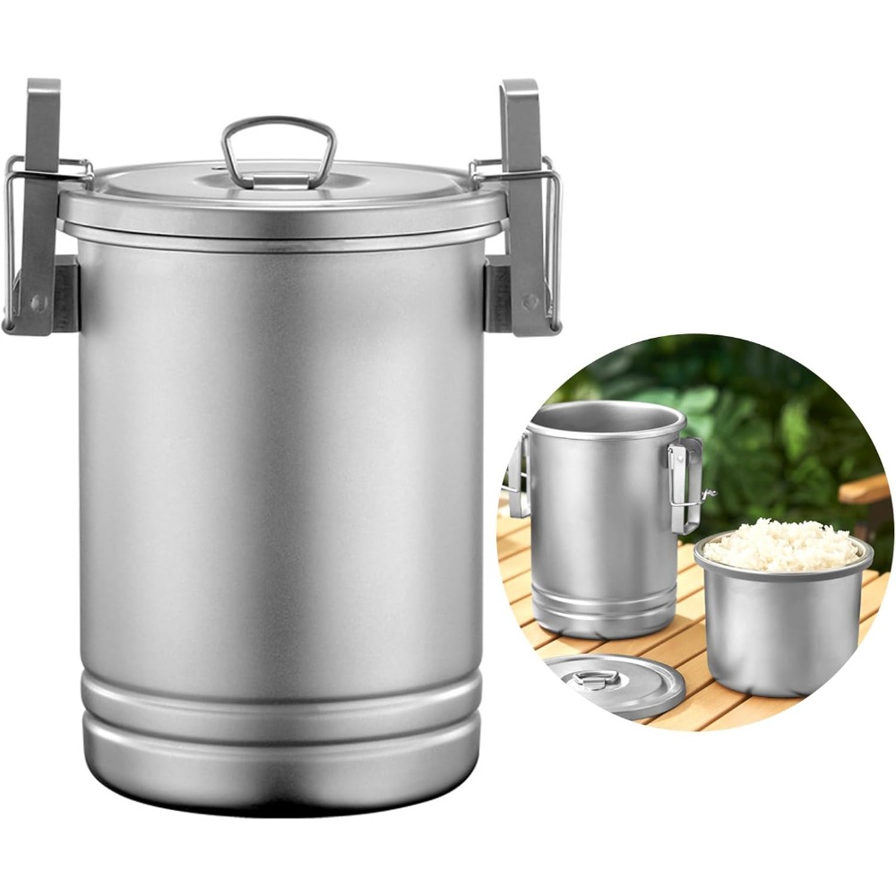 Nesting Camping Cooking Set - Kamp Pişirme Kapaklı İç İçe Geçen