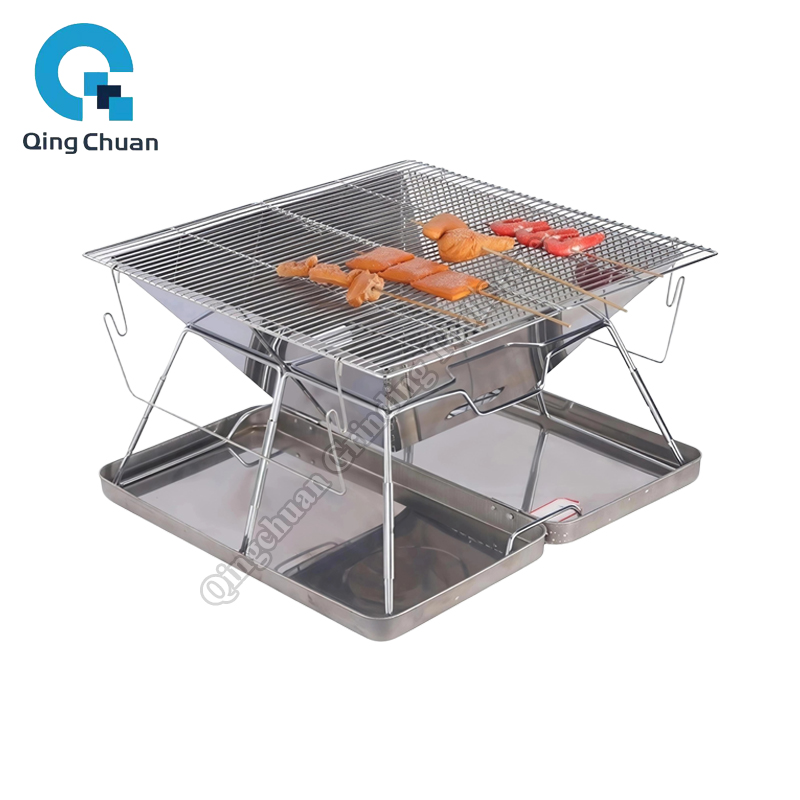Cooking Outdoor Camping - Kamp Mangalı Kömürlü Ocak Katlanabilir Paslanmaz