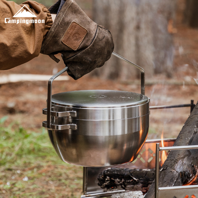 Camping Cooking Pot Stainless Steel - Çok Amaçlı Kamp Tenceresi - 304