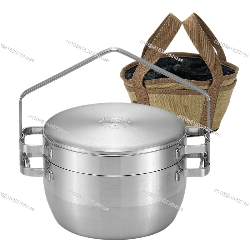 Camping Cooking Frying Pan - DO-25 kalınlaştırılmış paslanmaz çelik dış mekan
