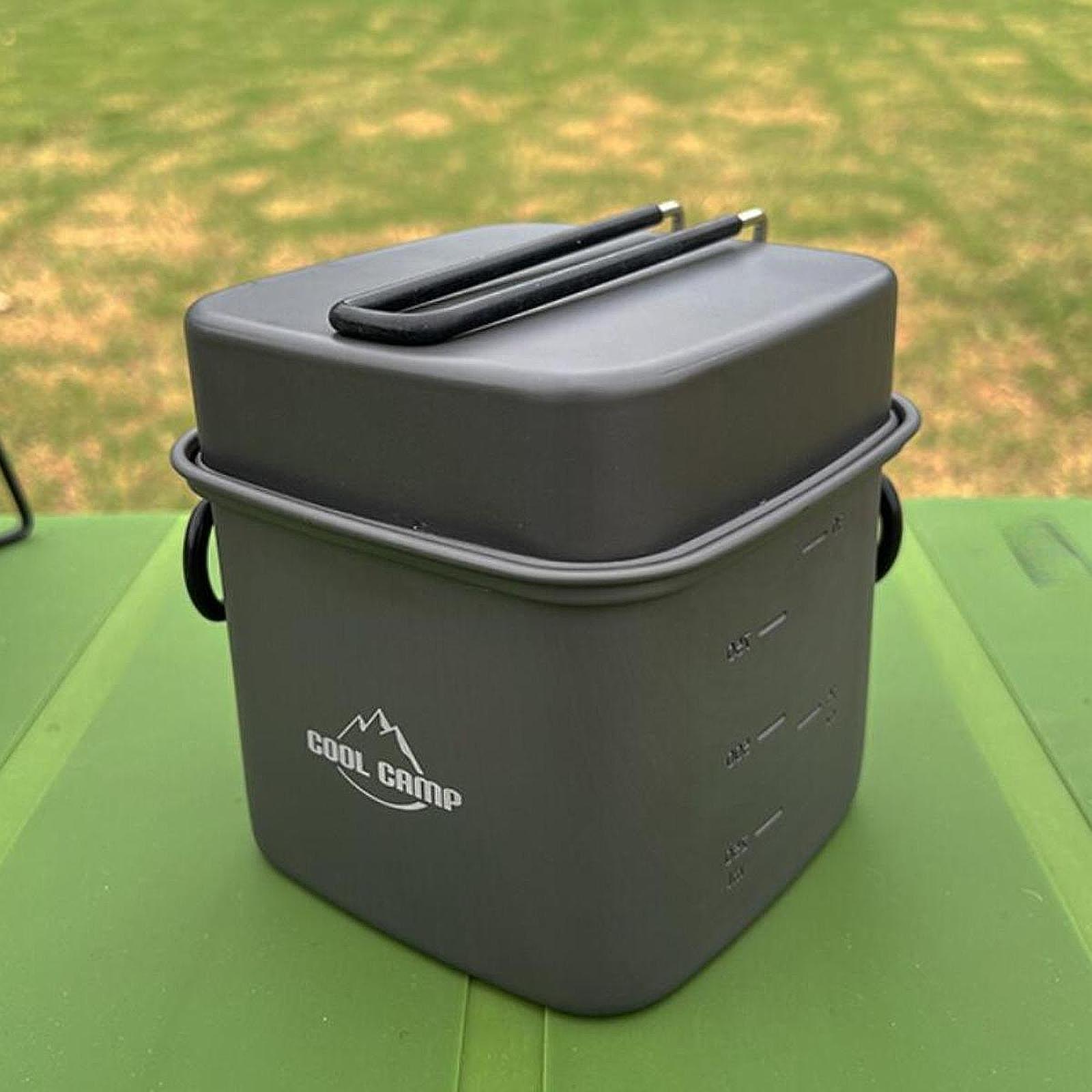 Camping Cooking Frying Pan - Kamp Tencere Seti Kızartma Tavası Seyahat