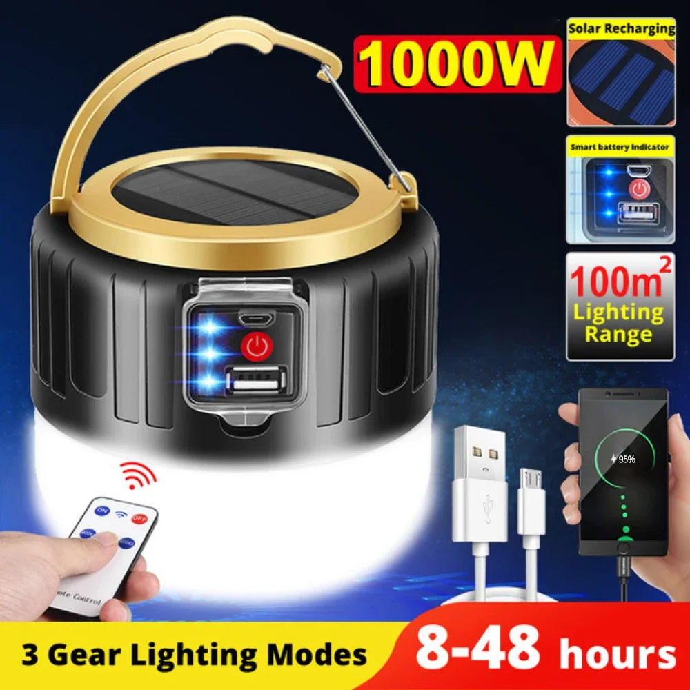 Camping Cooking Tent - 1000 W Açık Güneş LED Kamp