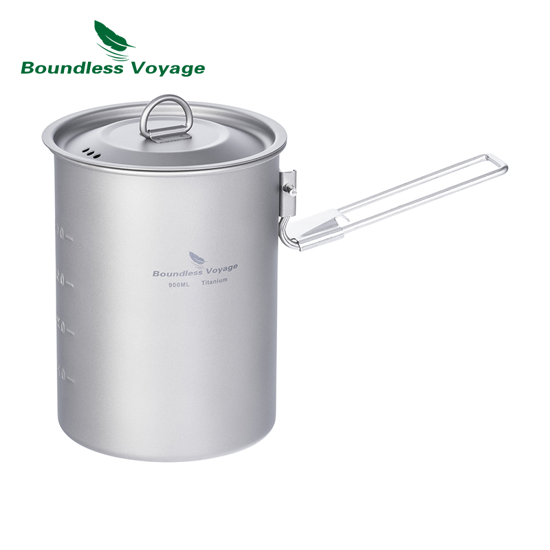 Camping Cooking System - Sınırsız Voyage 900 ml Titanyum Pot