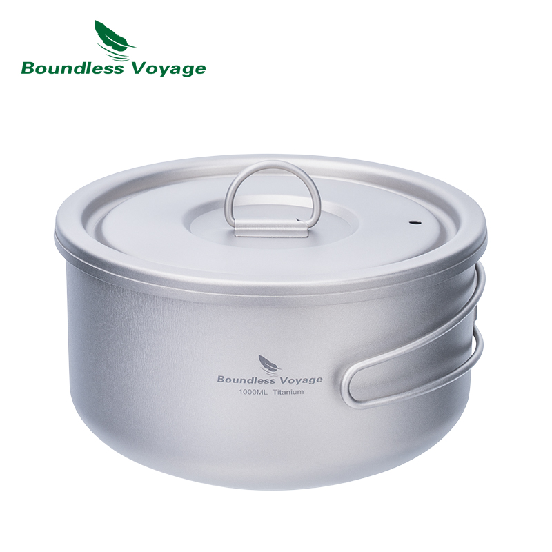 Camping Cooking System - Sınırsız Voyage Titanyum Kapaklı Kamp Pot