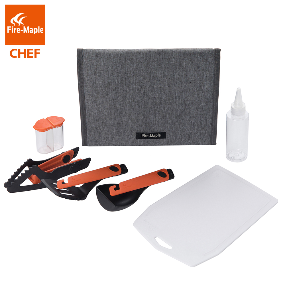 Camping Cooking On Fire - Yangın Akçaağaç Şef Pişirme Gereçler Seti