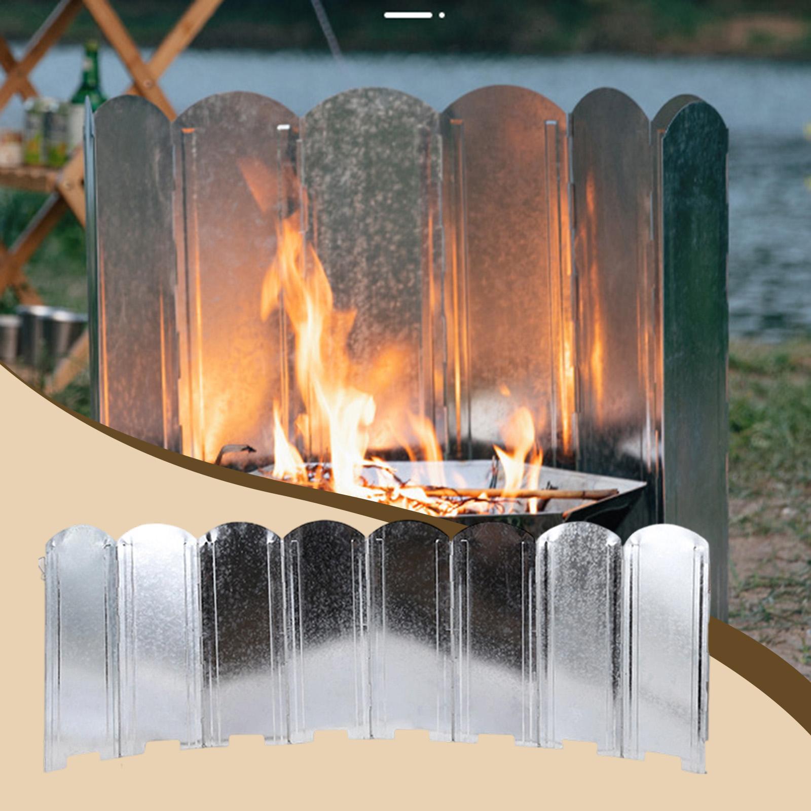 Camping Cooking Wind Blocker - Açık Hava Kamp Sobaları Rüzgarlık Taşınabilir