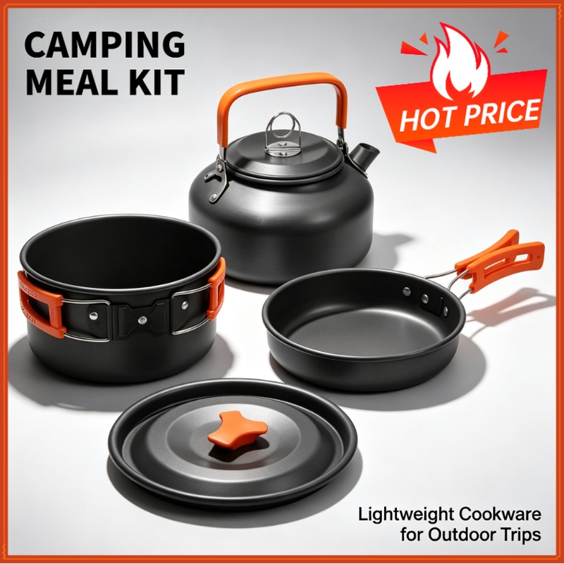 Camping Cooking Gear Set - Kamp Yemek Pişirme Seti Kamp Mutfak