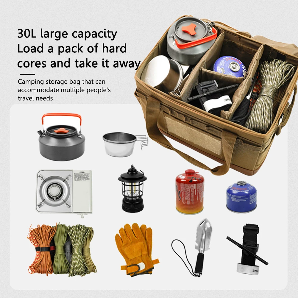 30L kamp saklama kutusu kamp p - Camping Cooking Utensil Organizer incelemesi ve fiyatı