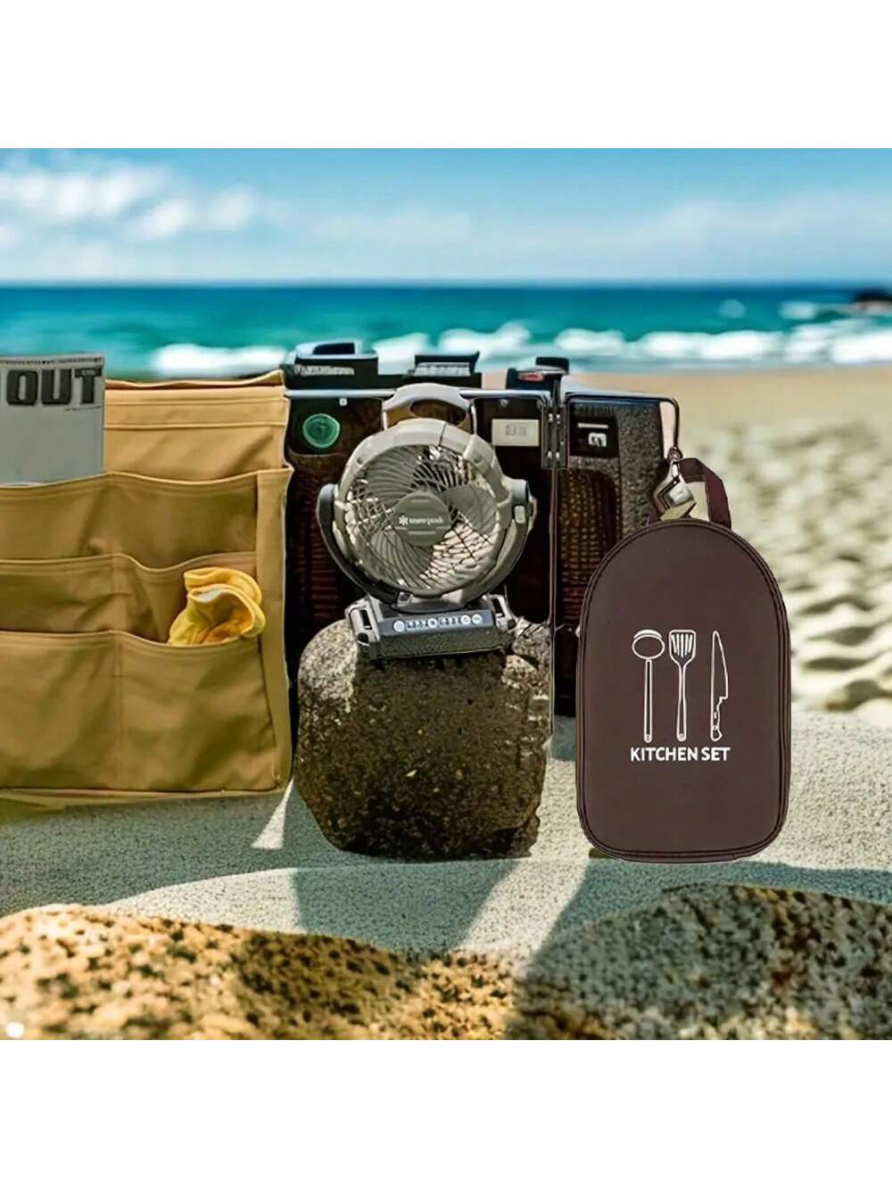 Açık Kamp Tencere saklama çant - Camping Cooking Utensil Organizer incelemesi ve fiyatı