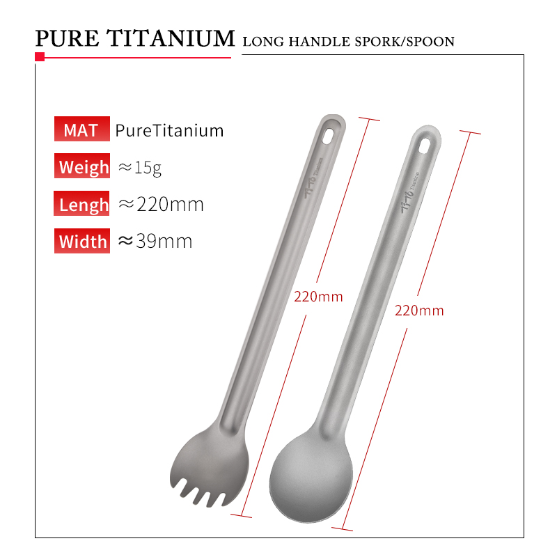 TiTo Titanyum Spork Kaşık Uzun - Camping Cooking Handle incelemesi ve fiyatı