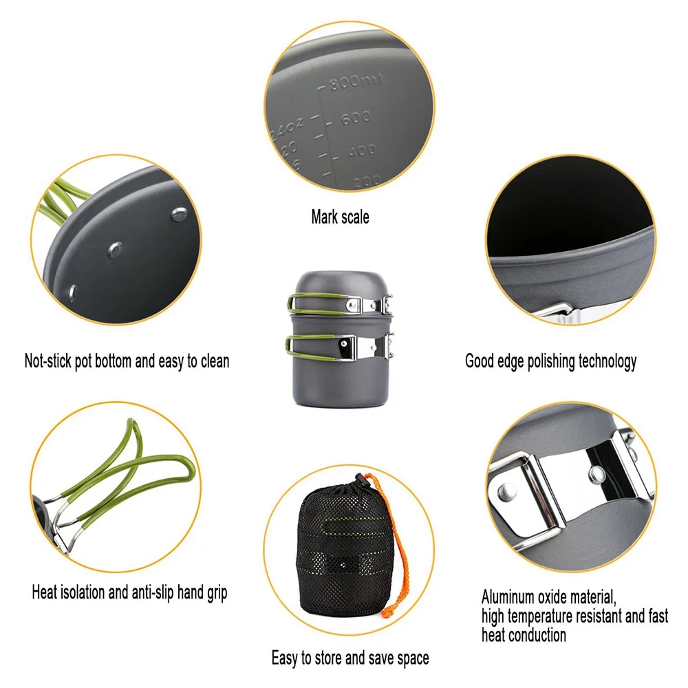 Kamp Tencere yemek takımı Ultr - Camping Cooking Gear Set incelemesi ve fiyatı