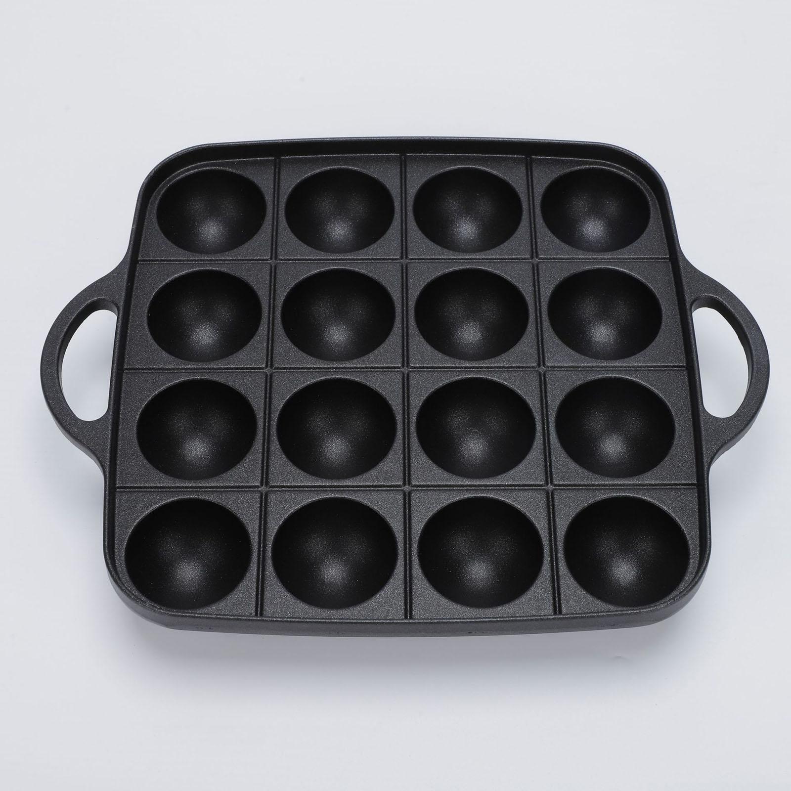 Takoyaki ızgara tavası 16 kavi - Camping Cooking Cast Iron incelemesi ve fiyatı