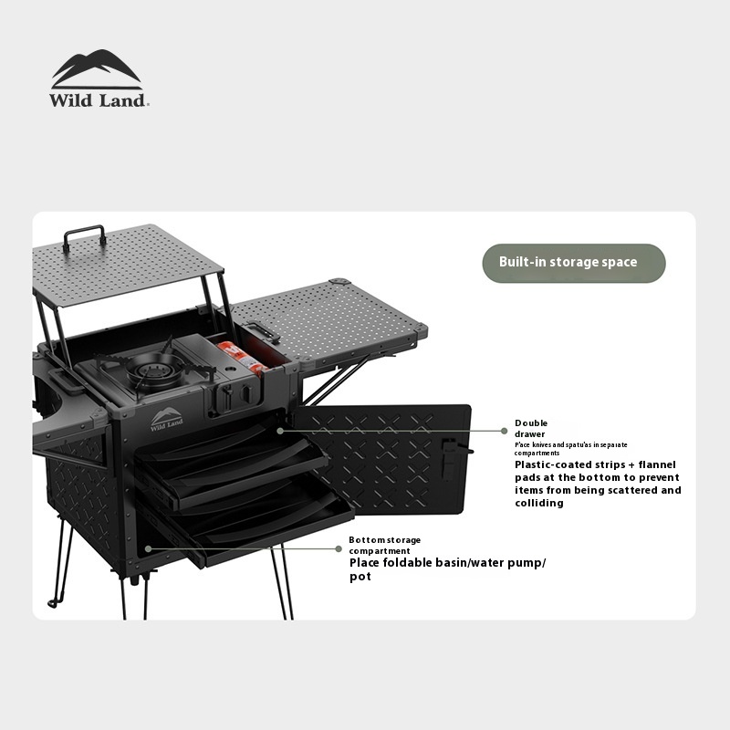 Taşınabilir Katlanabilir Alümi - Camping Cooking Gear Set incelemesi ve fiyatı