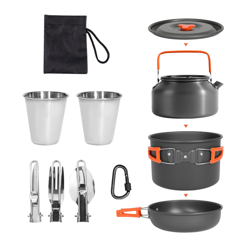 DS-308 Açık Hava Büyük Kapasit - Nesting Camping Cooking Set incelemesi ve fiyatı