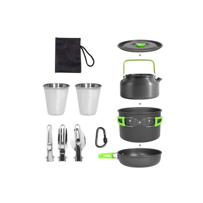 DS-308 Açık Hava Büyük Kapasit - Nesting Camping Cooking Set incelemesi ve fiyatı