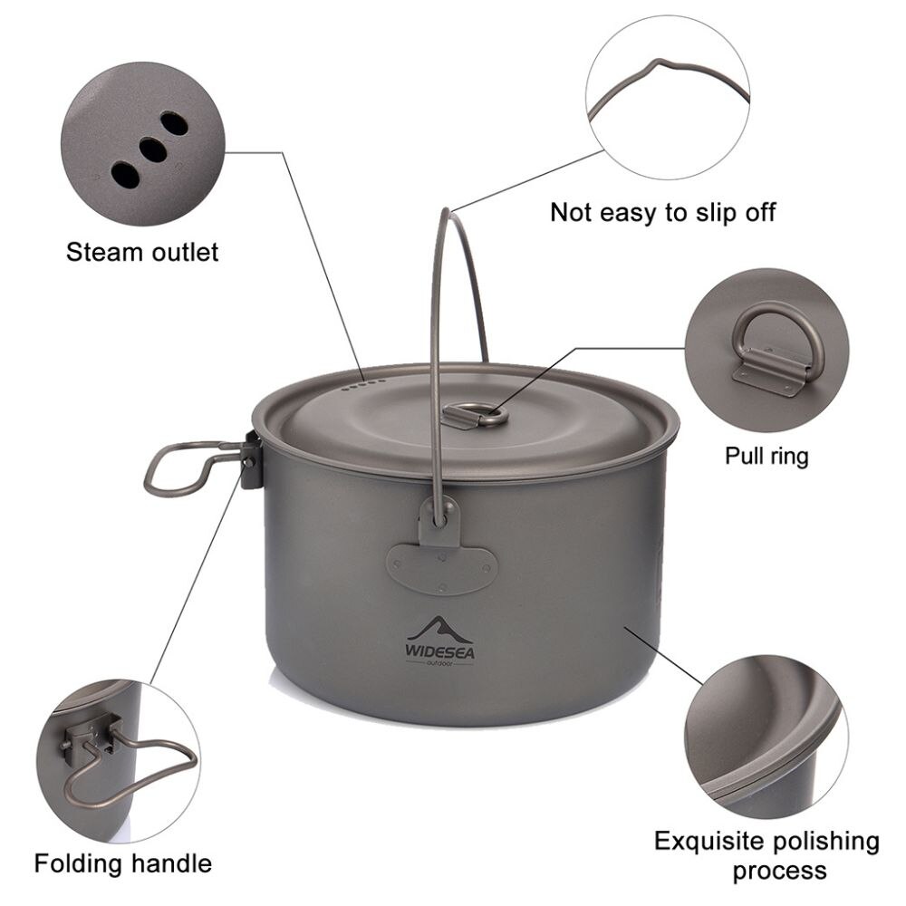 Widesea kamp sofra titanyum te - Camping Cooking Gear Set incelemesi ve fiyatı