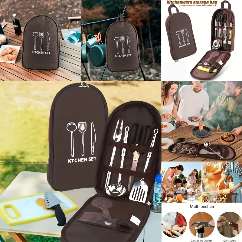 Açık Hava Pişirme Çantası Kamp - Camping Cooking Utensil Organizer incelemesi ve fiyatı