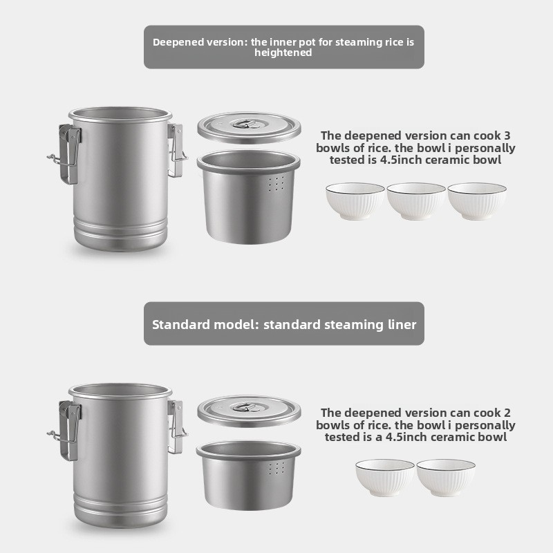 Çok Fonksiyonlu Kamp Pirinç Pi - Camping Cooking Pot Stainless Steel incelemesi ve fiyatı