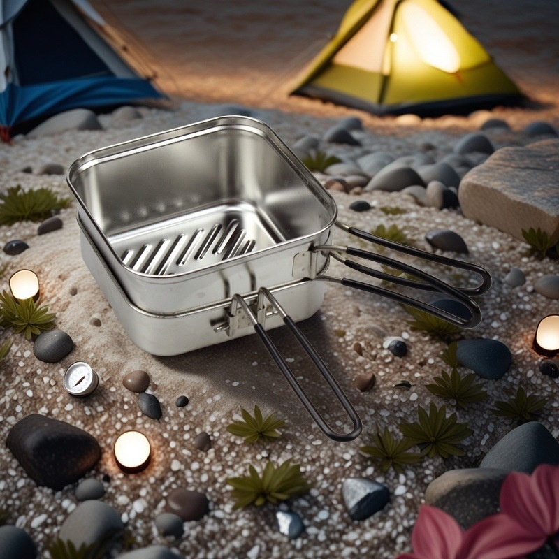 Açık Hava Pişirme Paslanmaz Çe - Camping Cooking Frying Pan incelemesi ve fiyatı