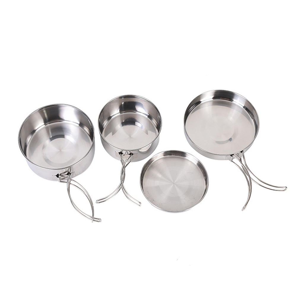 Açık Hava Pişirme Seti 4 Parça - Nesting Camping Cooking Set incelemesi ve fiyatı