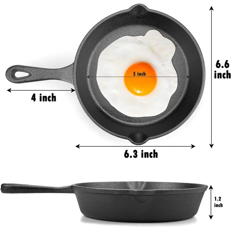6 İnç Dökme Demir Tava, Damlam - Camping Cooking Frying Pan incelemesi ve fiyatı
