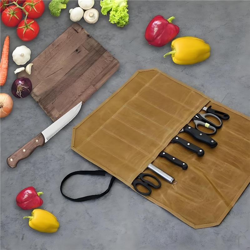 Mumlu Kanvas Şef Bıçağı Çantas - Camping Cooking Bag incelemesi ve fiyatı