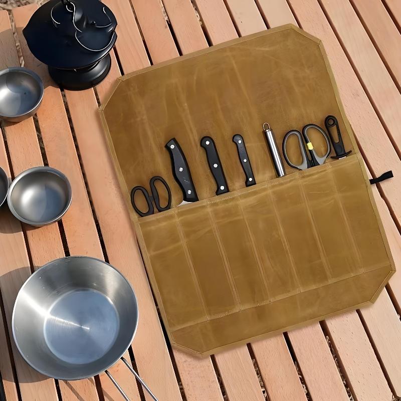 Mumlu Kanvas Şef Bıçağı Çantas - Camping Cooking Bag incelemesi ve fiyatı
