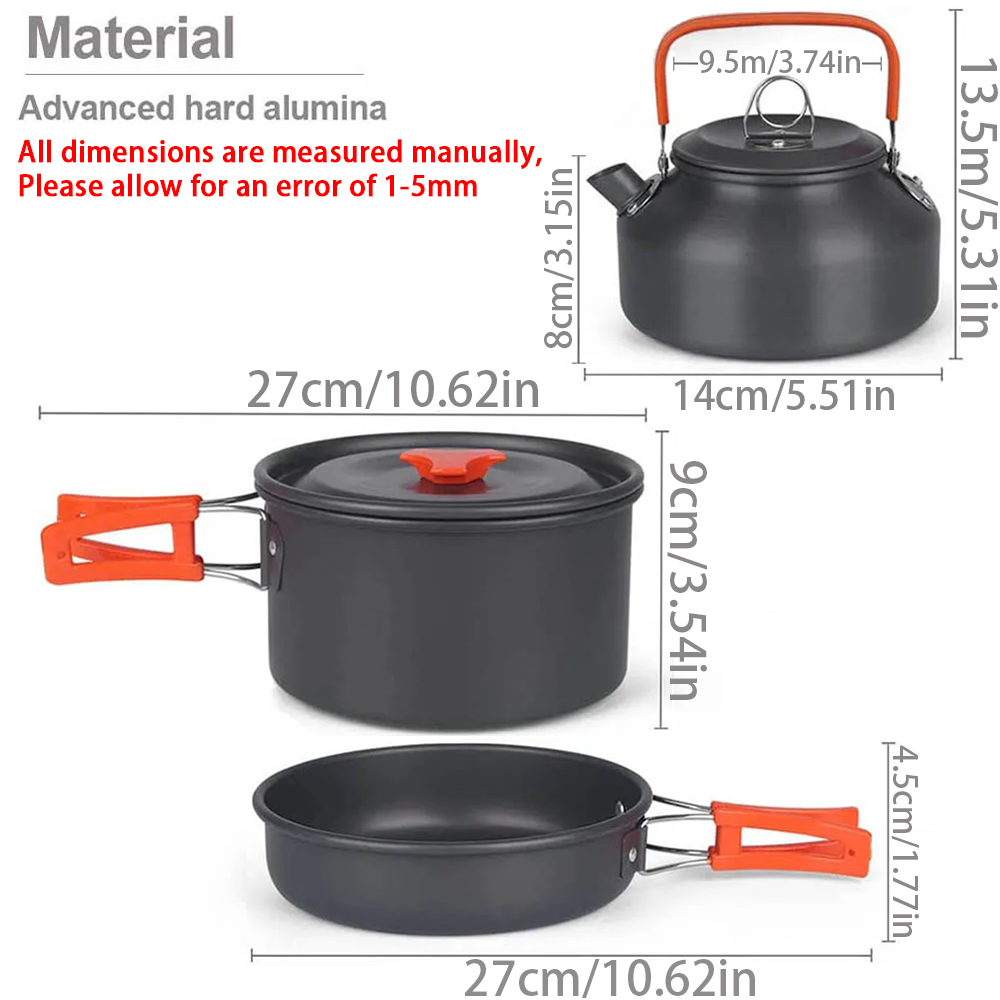 1 adet/1 takım Kamp Tencere Se - Camping Cooking Essentials incelemesi ve fiyatı