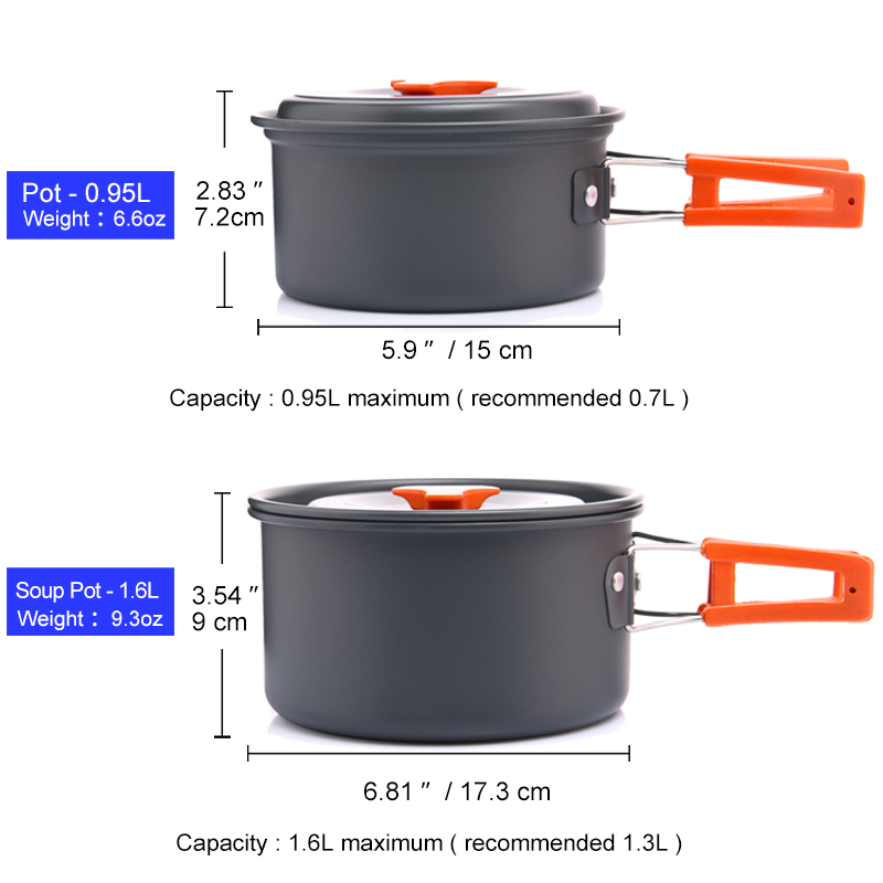 Widesea kamp açık TENCERE SETİ - Camping Cooking Gear Set incelemesi ve fiyatı