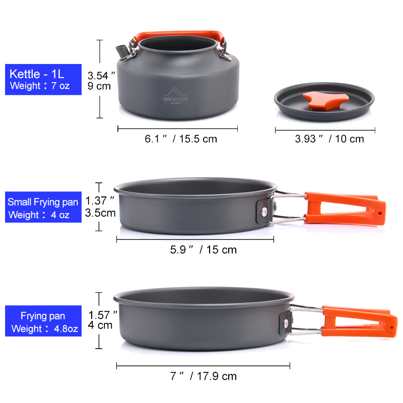 Widesea kamp açık TENCERE SETİ - Camping Cooking Gear Set incelemesi ve fiyatı
