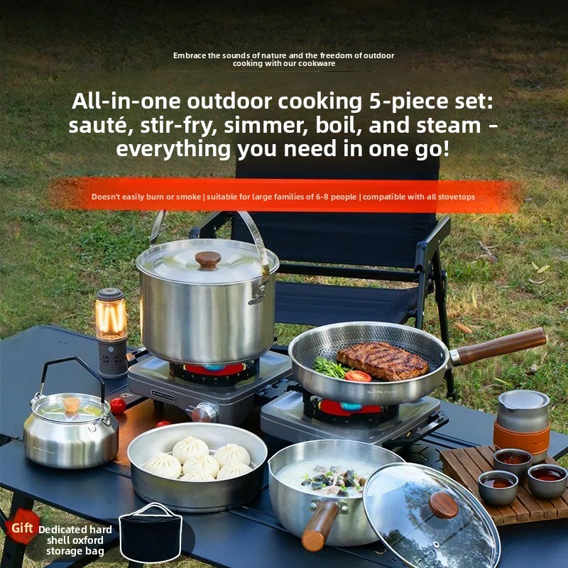 Taşınabilir Kamp Tencere Seti  - Camping Cooking Frying Pan incelemesi ve fiyatı
