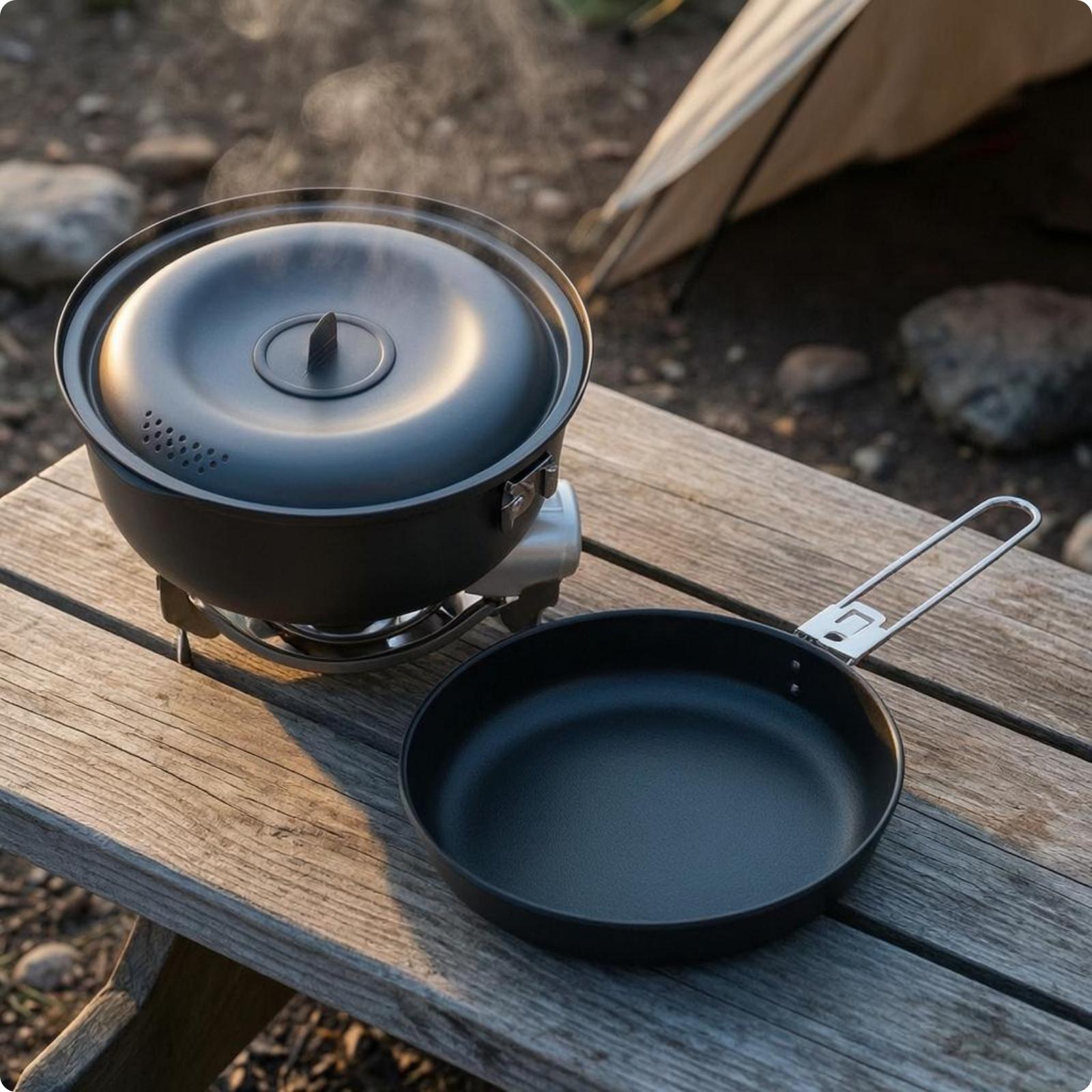 Açık Hava Pişirme Gereçleri Ya - Nesting Camping Cooking Set incelemesi ve fiyatı