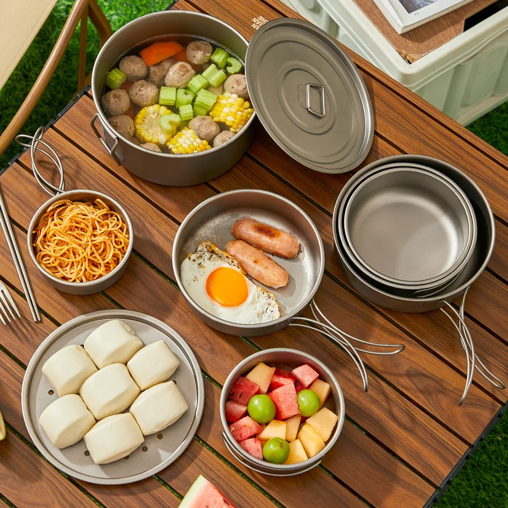 Titanyum Açık Pot Seti Piknik  - Camping Cooking Mesh incelemesi ve fiyatı