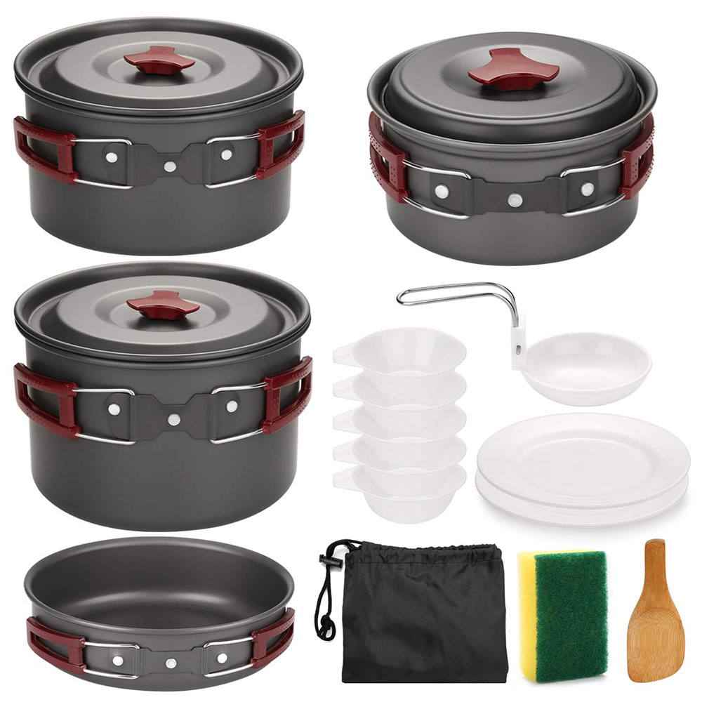 Açık Kamp Tencere Seti Yapışma - Camping Cooking Essentials incelemesi ve fiyatı