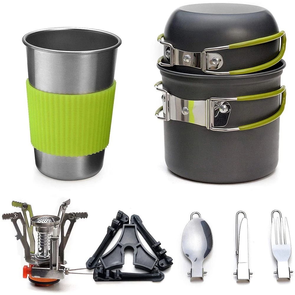 Kamp Tencere Seti Soba ile Açı - Camping Cooking Gear Set incelemesi ve fiyatı