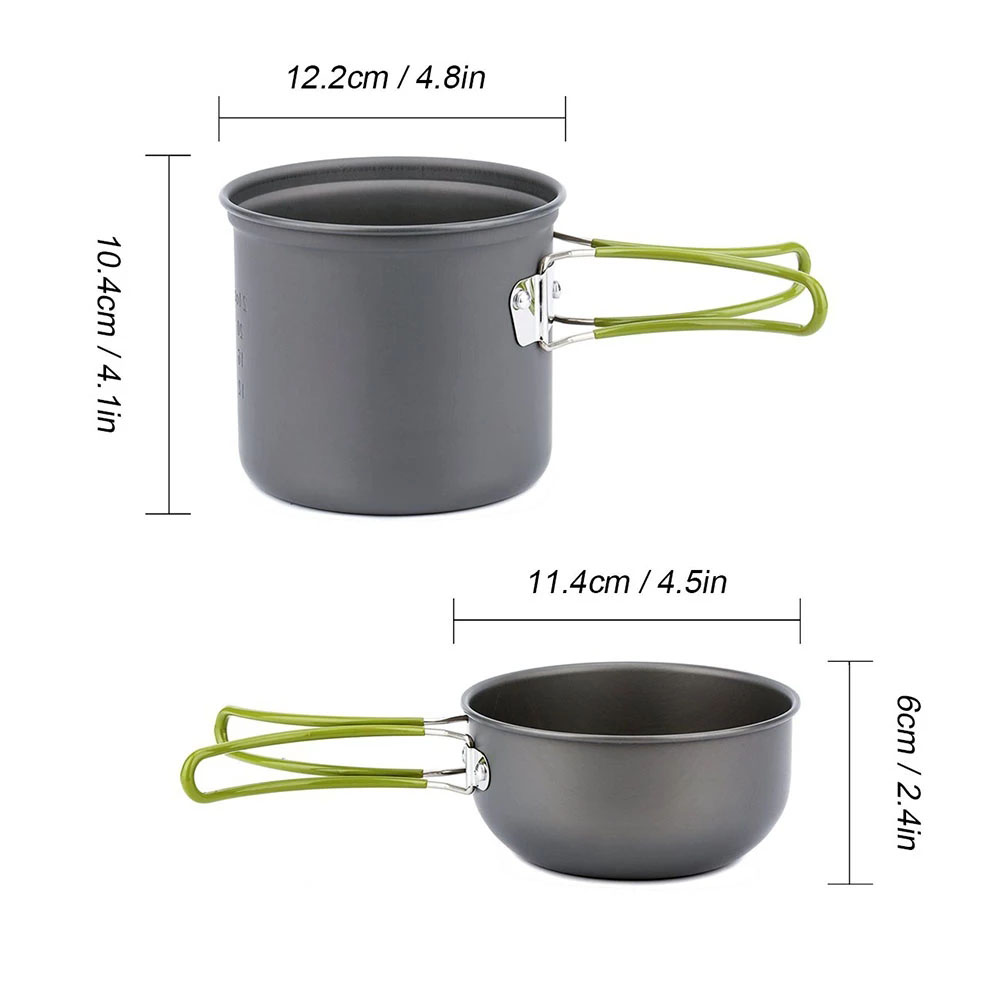 Kamp Tencere Seti Soba ile Açı - Camping Cooking Gear Set incelemesi ve fiyatı