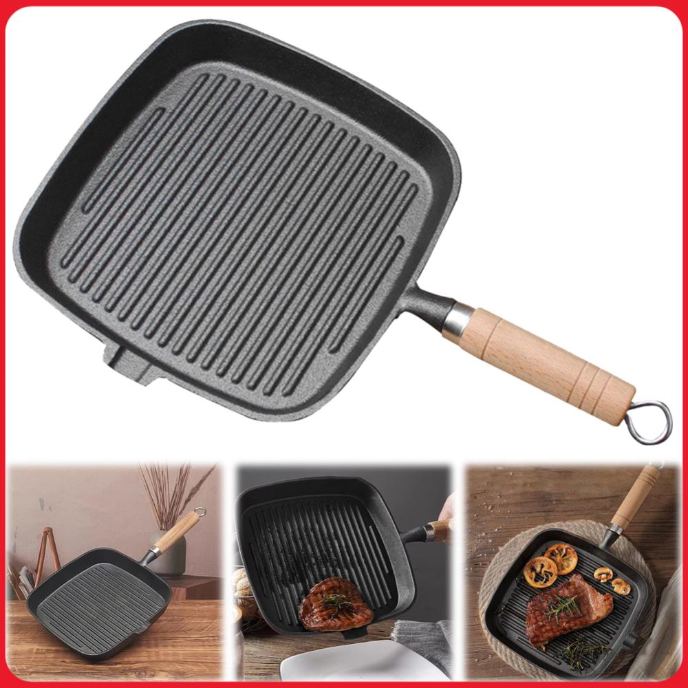 Ahşap Saplı Demir Tava Biftek  - Camping Cooking Cast Iron incelemesi ve fiyatı