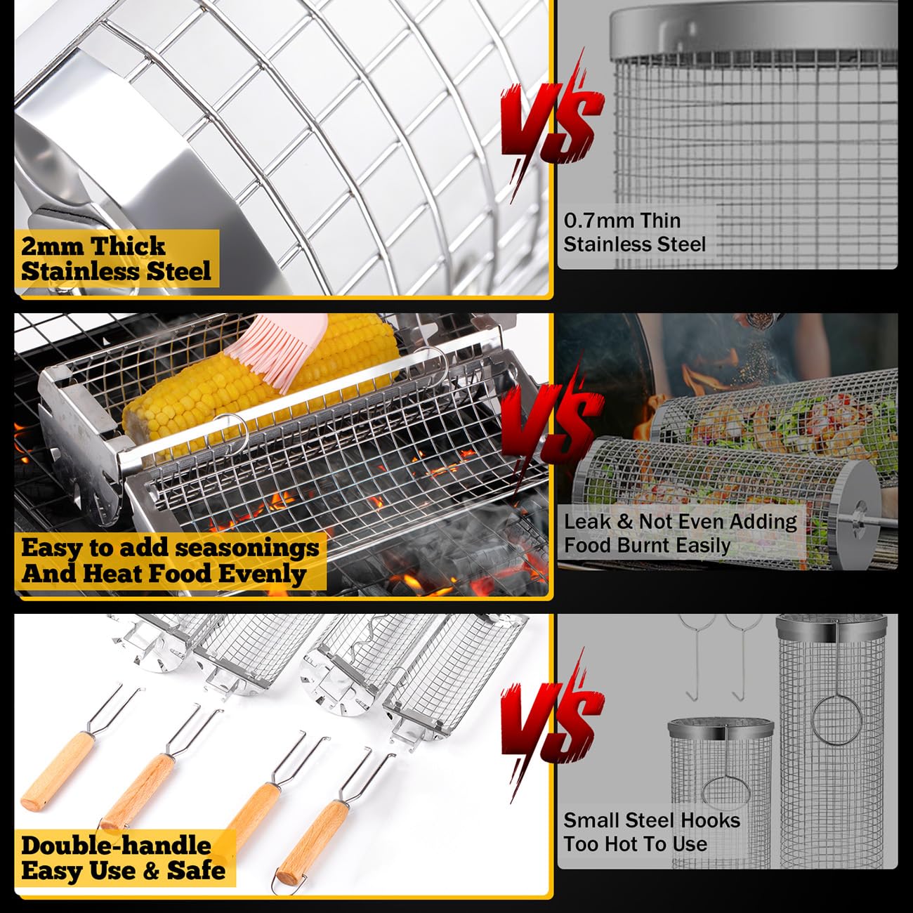 BUYYES Haddeleme Izgara Sepeti - Camping Cooking Mesh incelemesi ve fiyatı